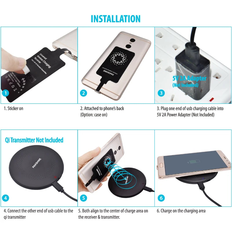 Android Qi Wireless Charger Adapter