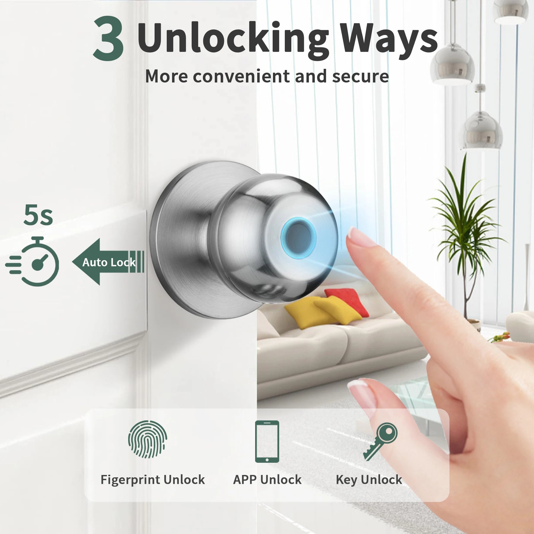 Fingerprint Smart Door Lock with App Control