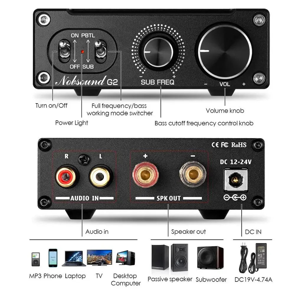 Nobsound Hi-Fi G2 Digital Amp