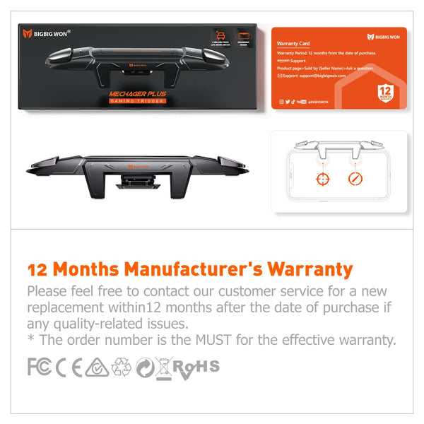 BIGBIG WON Mechager Plus M3 Mobile Gaming Triggers Controllers