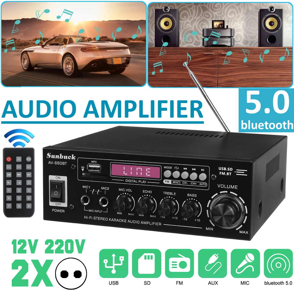 AV-660BT Audio Amplifier