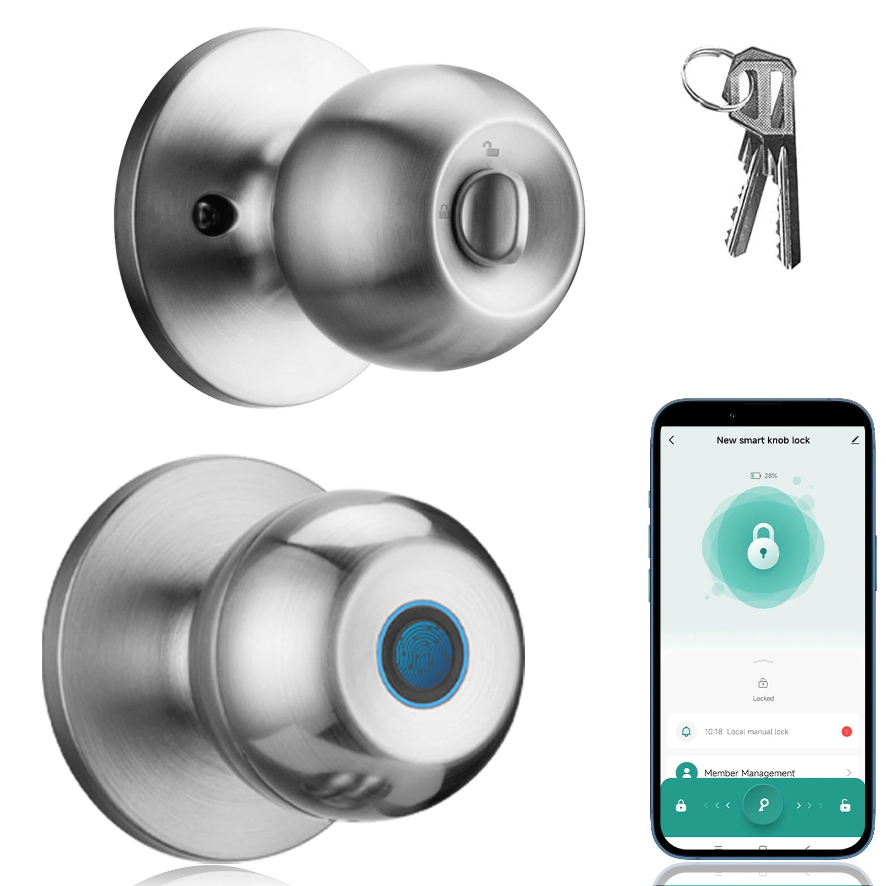 Fingerprint Smart Door Lock with App Control