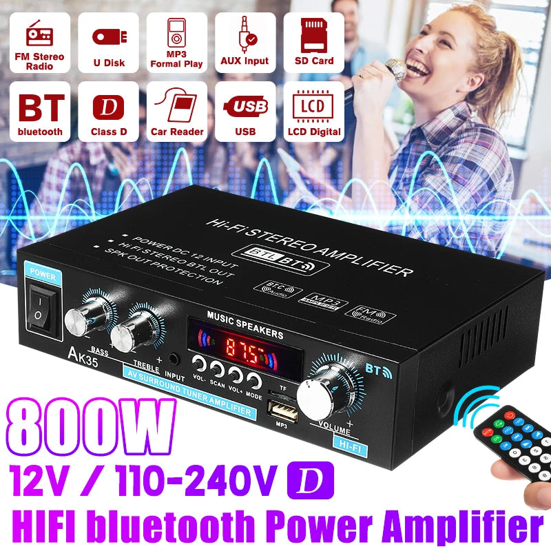 AK35 800W Home Digital Amplifier