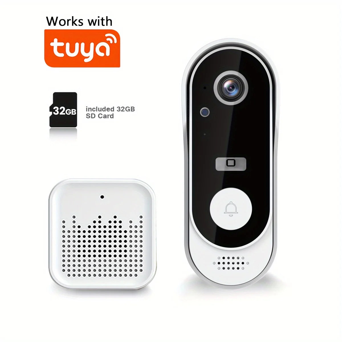 Tuya WiFi Wireless Smart Video Doorbell 1080P HD Camera