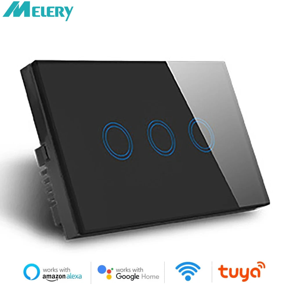 Melery WiFi Smart Wall Switch - Glass Touch Panel