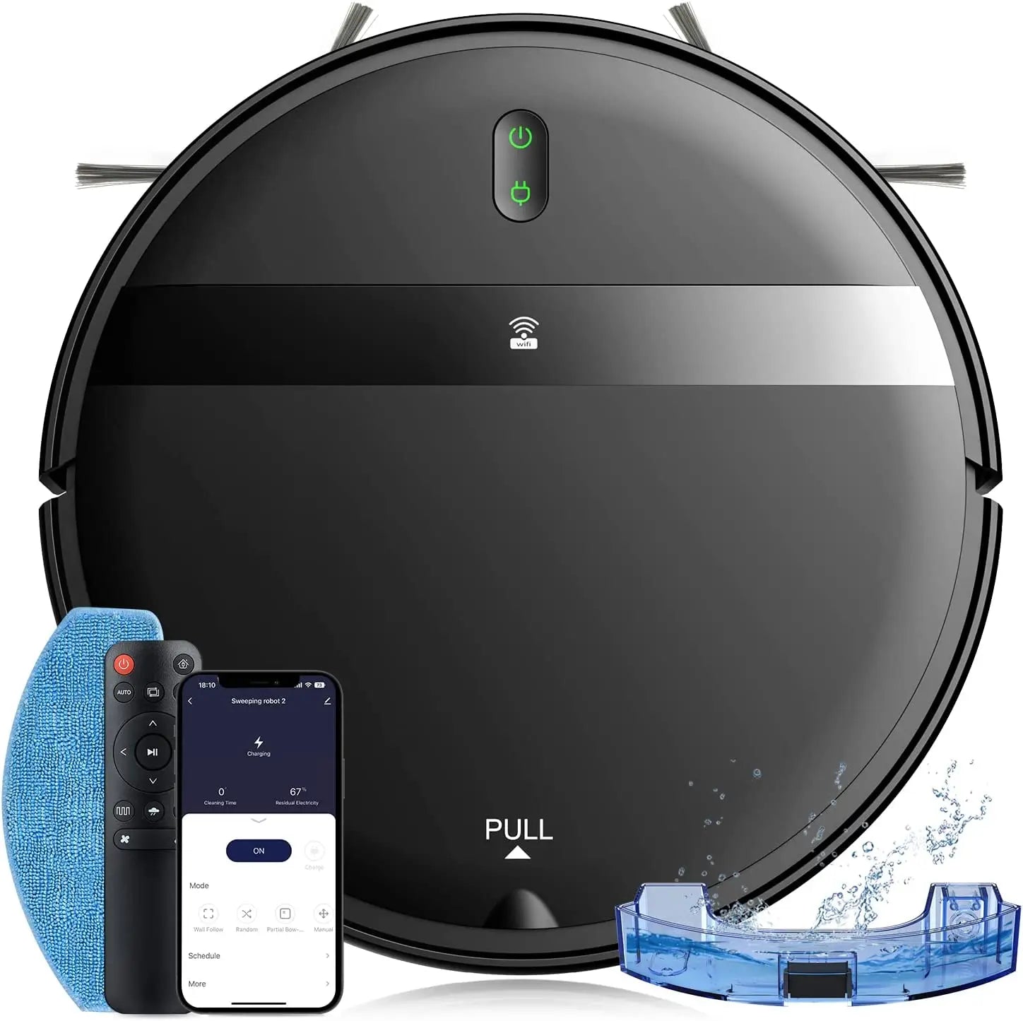 GOOVI G20 Smart Robot Vacuum Cleaner with 1400Pa Suction & Mopping