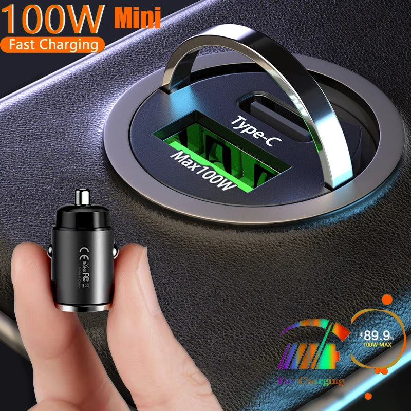 Mini 100W Car Charger