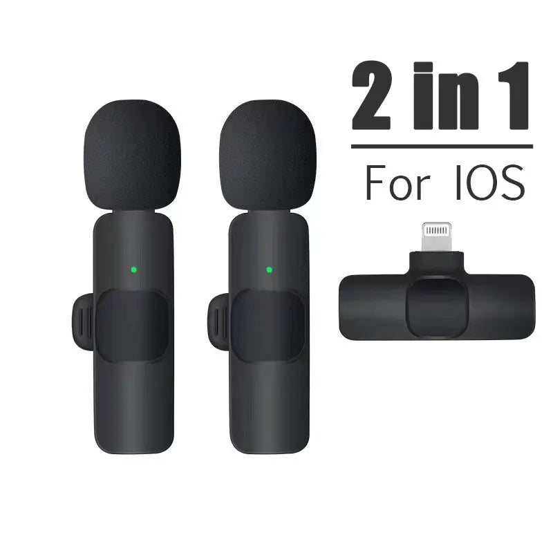 Wireless Lavalier Microphone for iPhone & Android