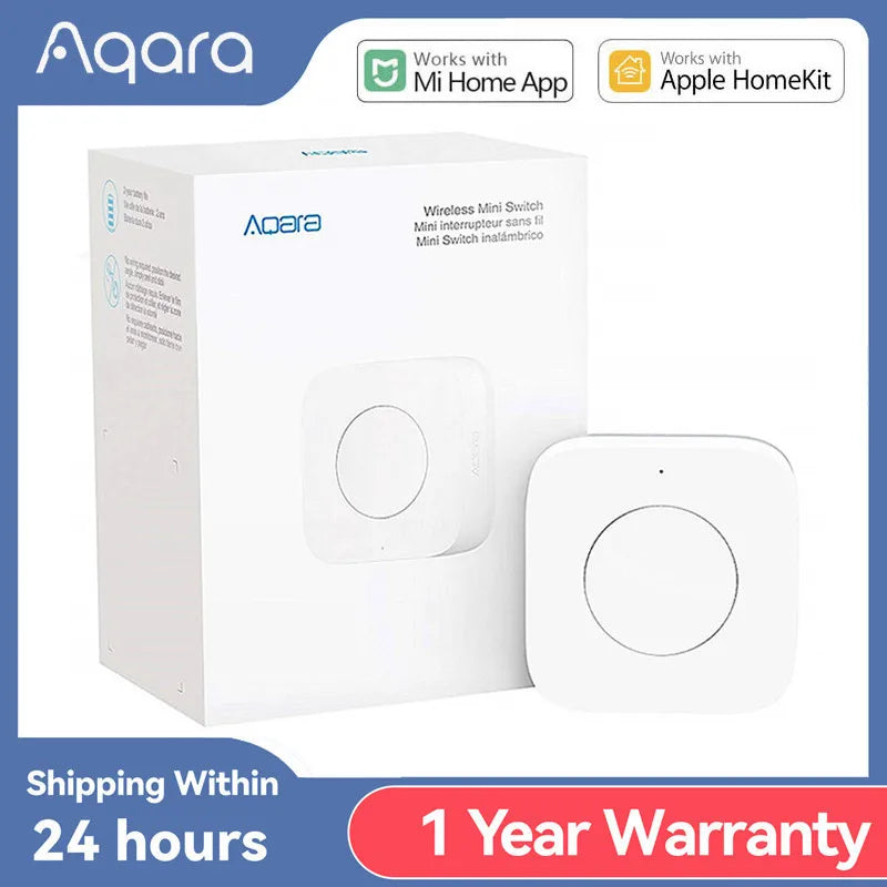 Aqara Wireless Mini Switch - Zigbee 3-Way Control for Smart Home