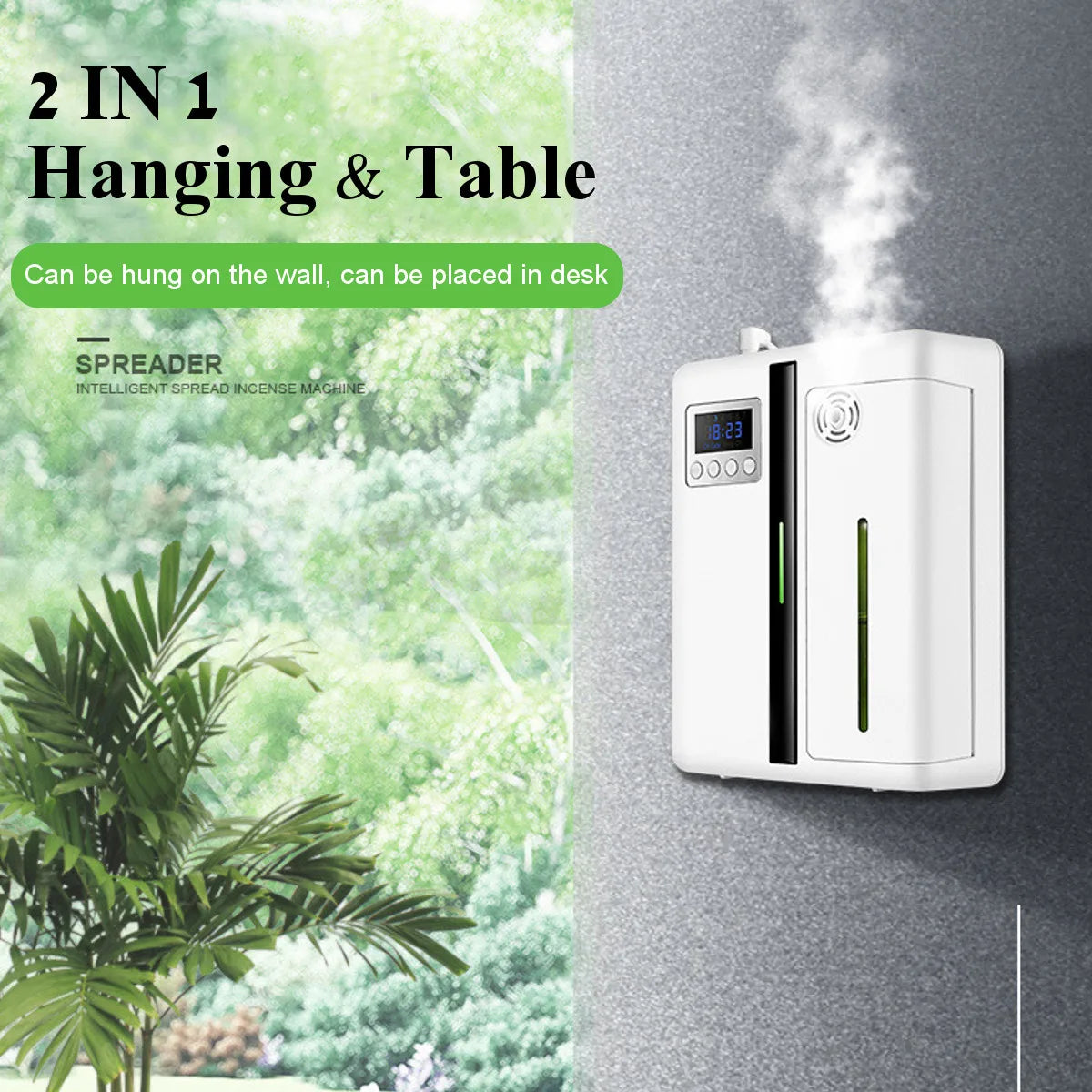 Waterless Bluetooth Scent Diffuser – Wall-Mounted Smart Fragrance Machine