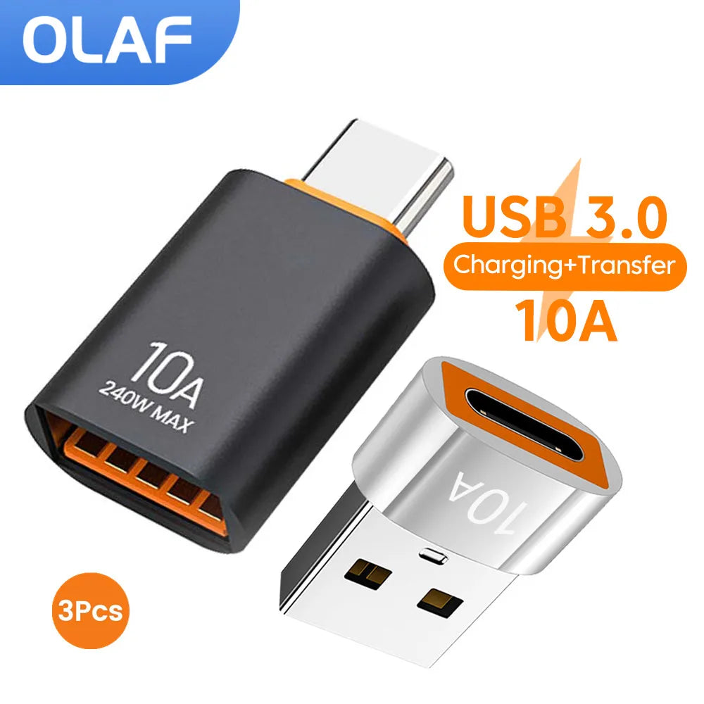 10A USB 3.0 to Type-C OTG Adapter