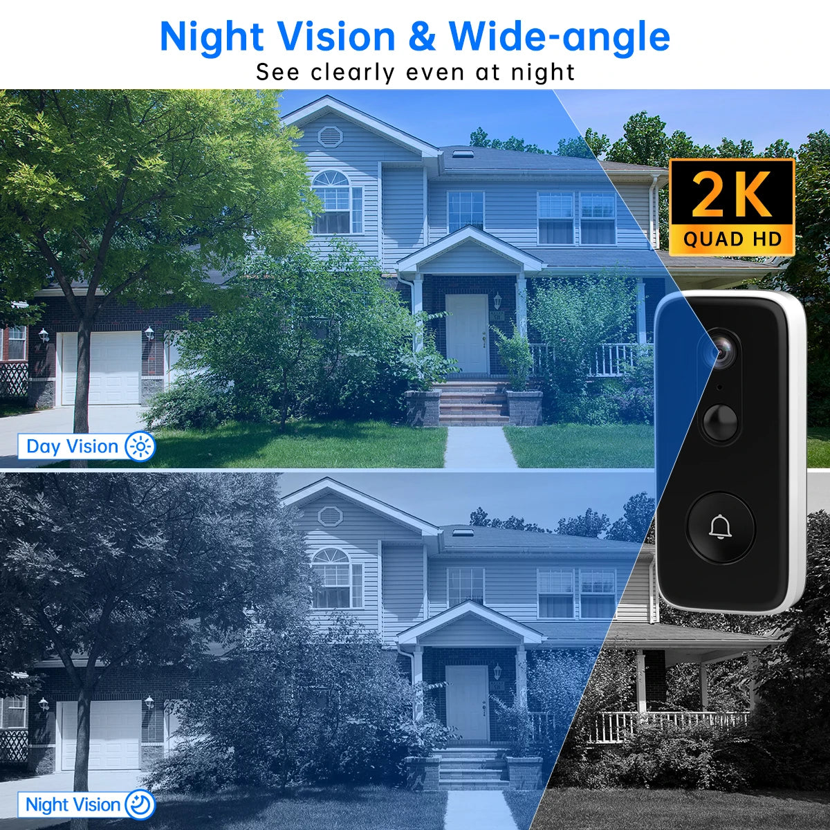 JOOAN 3MP WiFi Video Doorbell with Camera