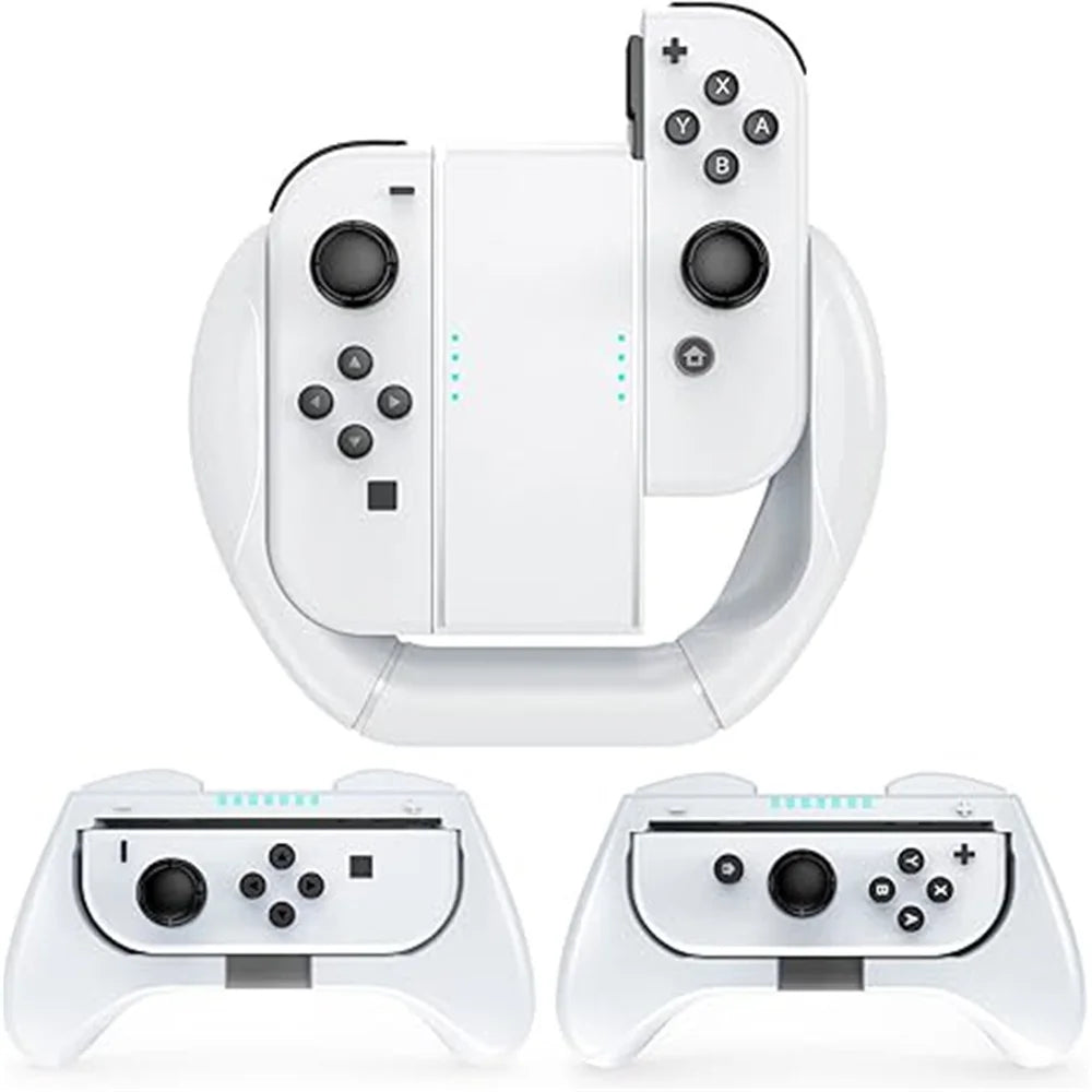 Switch Joycon Grips White for Nintendo Switch & OLED