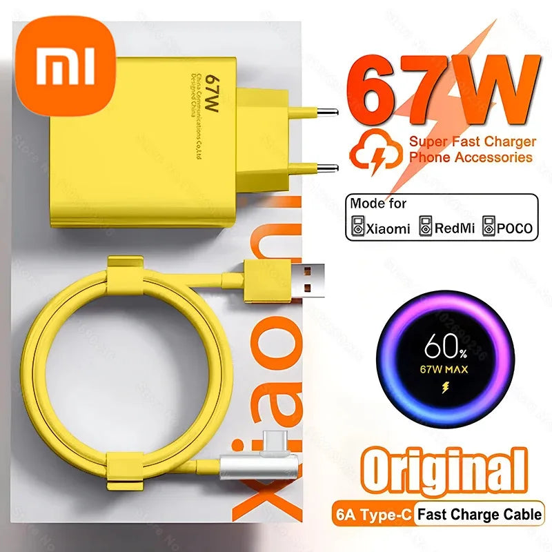 Xiaomi 67W Turbo USB Type C Charger Cable