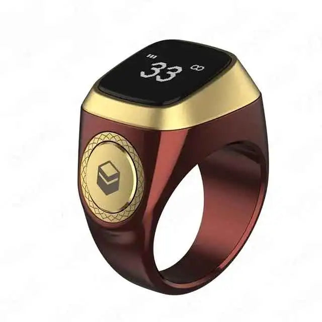 Smart Tasbih Tally Counter Ring for Zikr & Prayer Reminder