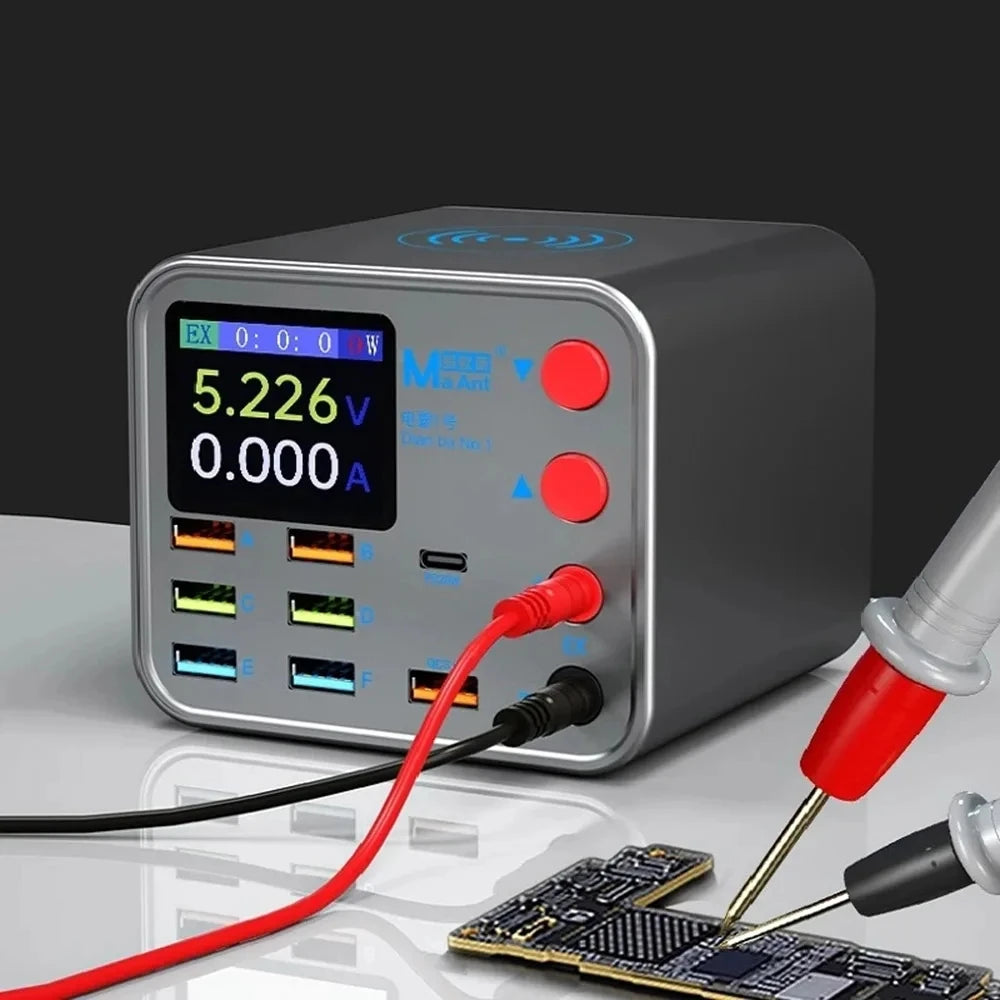 8-Port USB PD Wireless Charger with Anti-Short Circuit