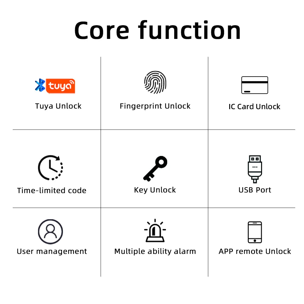 RAYKUBE M5 Tuya BLE Smart Fingerprint Door Lock