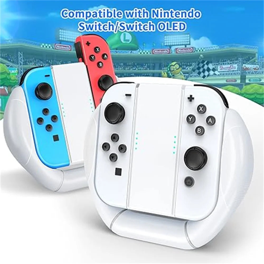 Switch Joycon Grips White for Nintendo Switch & OLED