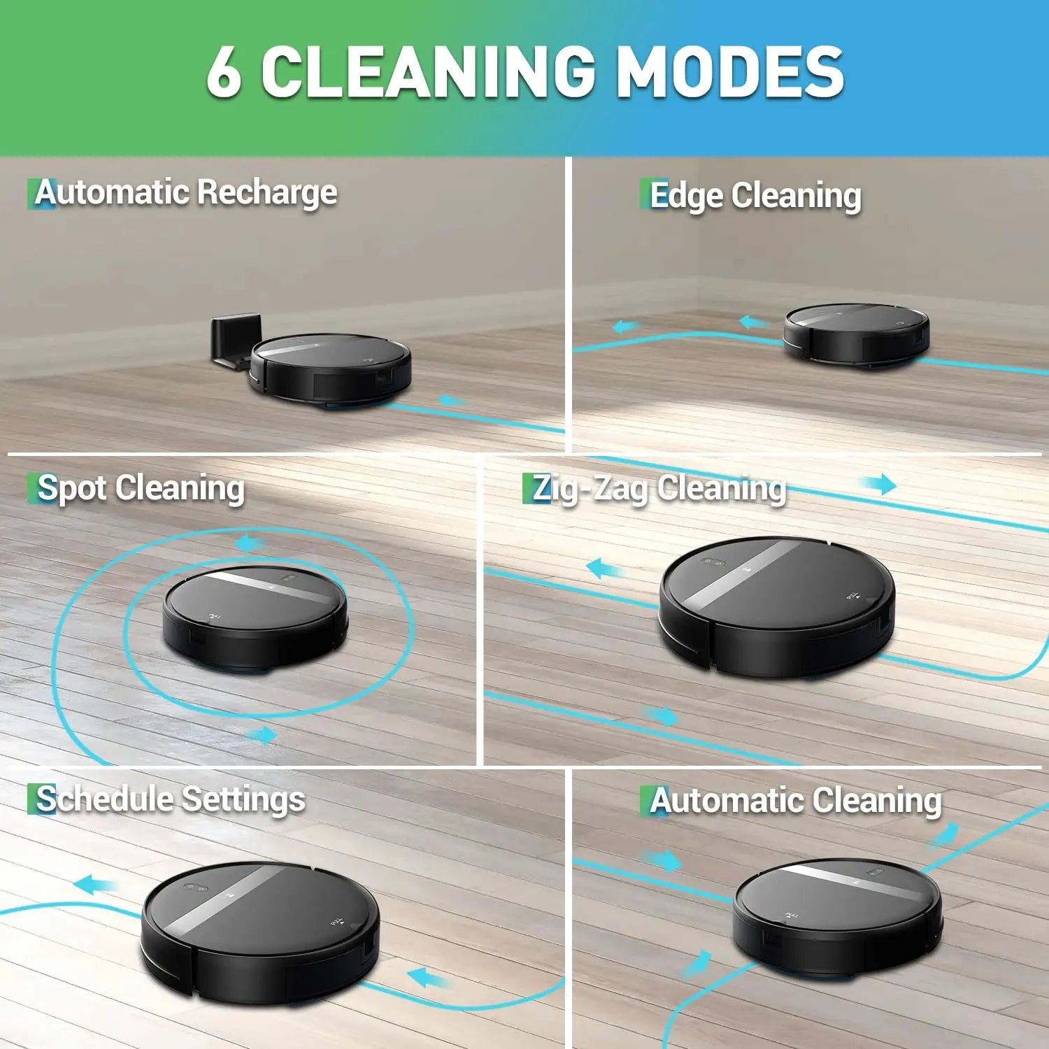 GOOVI G20 Smart Robot Vacuum Cleaner with 1400Pa Suction & Mopping