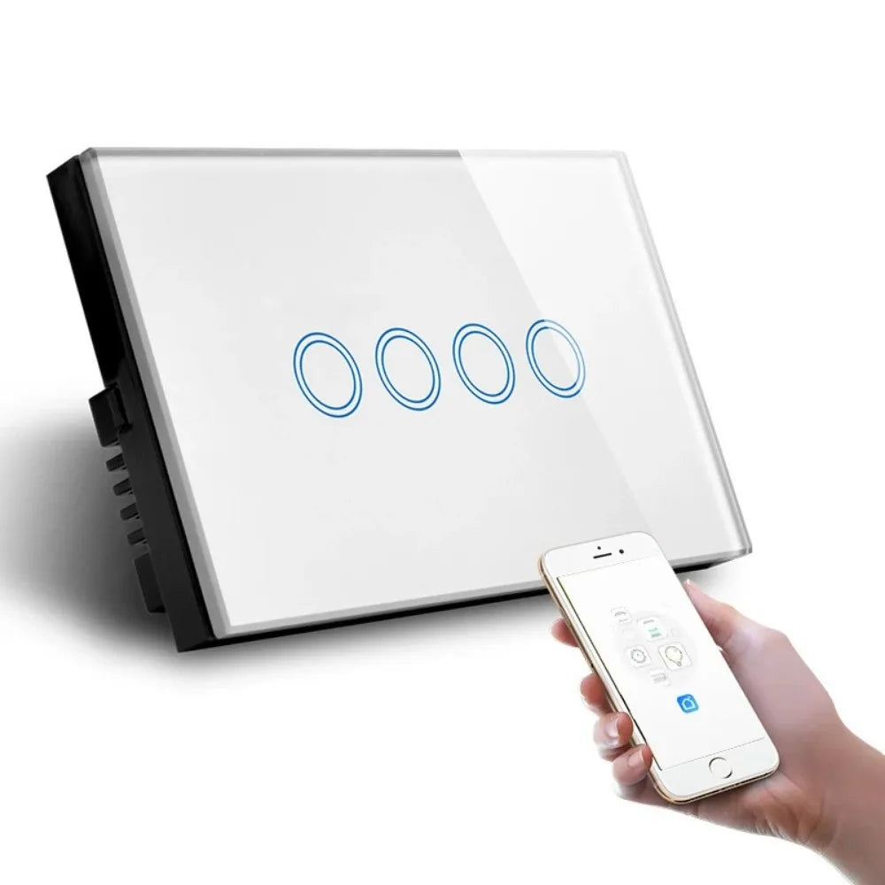 Melery WiFi Smart Wall Switch - Glass Touch Panel