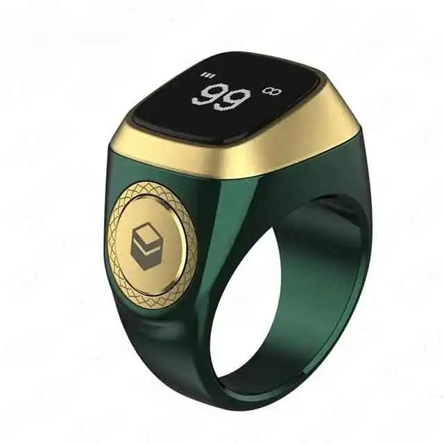 Smart Tasbih Tally Counter Ring for Zikr & Prayer Reminder