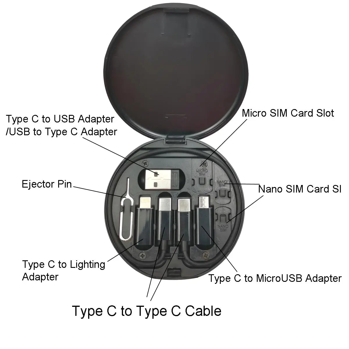 Multifunctional USB Data Cable Set