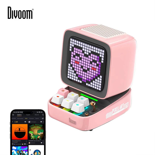 Divoom Ditoo-Pro Retro Bluetooth Speaker & Alarm Clock