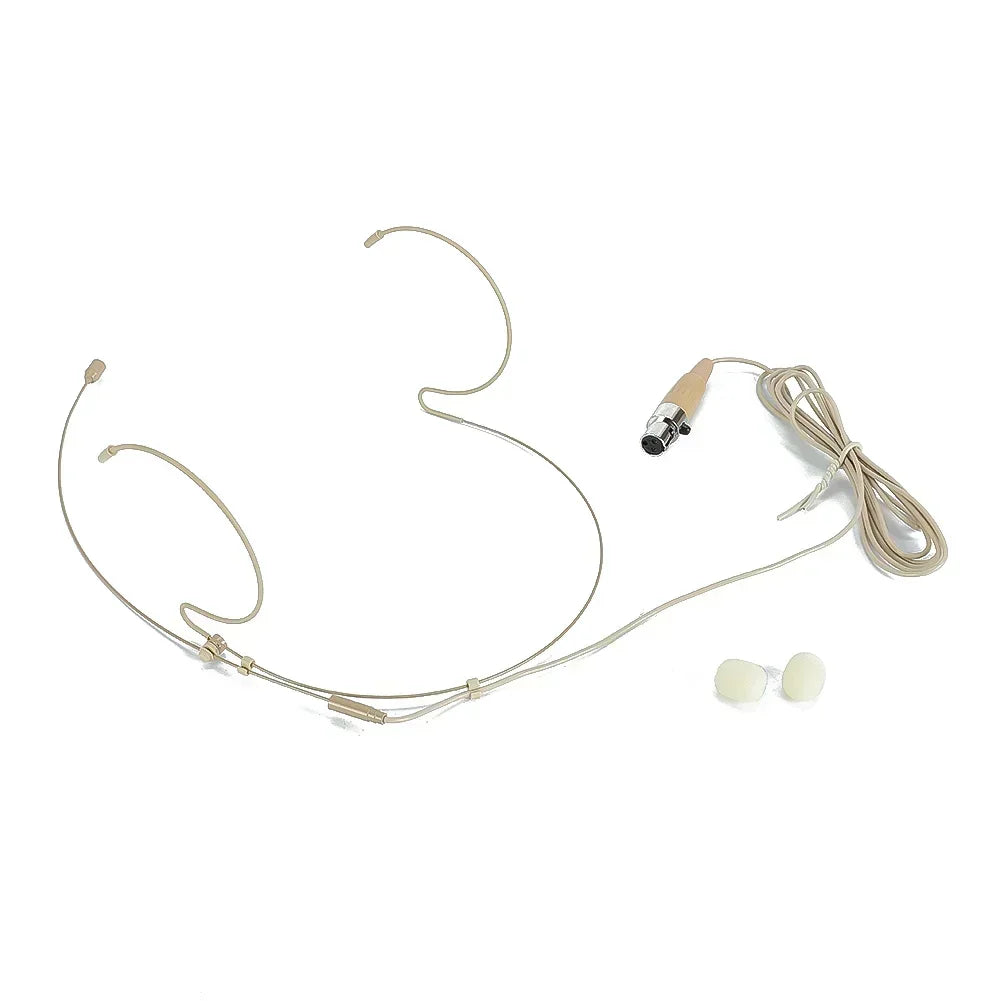 Adjustable Double Earhook Wireless Mic Headset for Shure