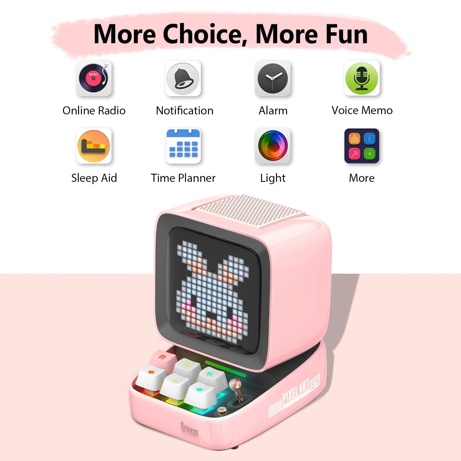 Divoom Ditoo-Pro Retro Bluetooth Speaker & Alarm Clock