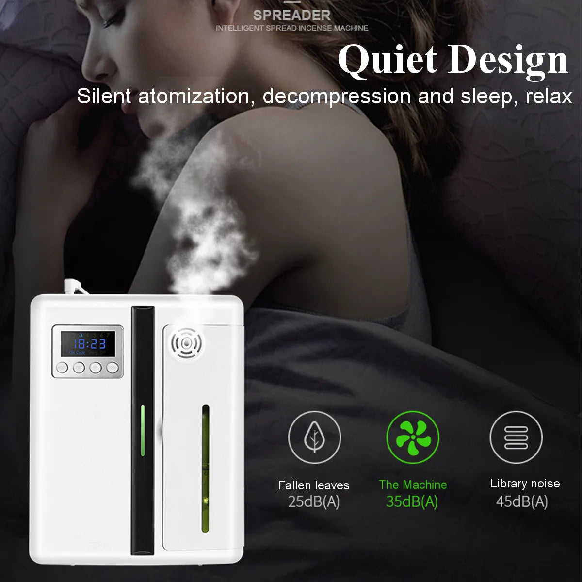 Waterless Bluetooth Scent Diffuser – Wall-Mounted Smart Fragrance Machine