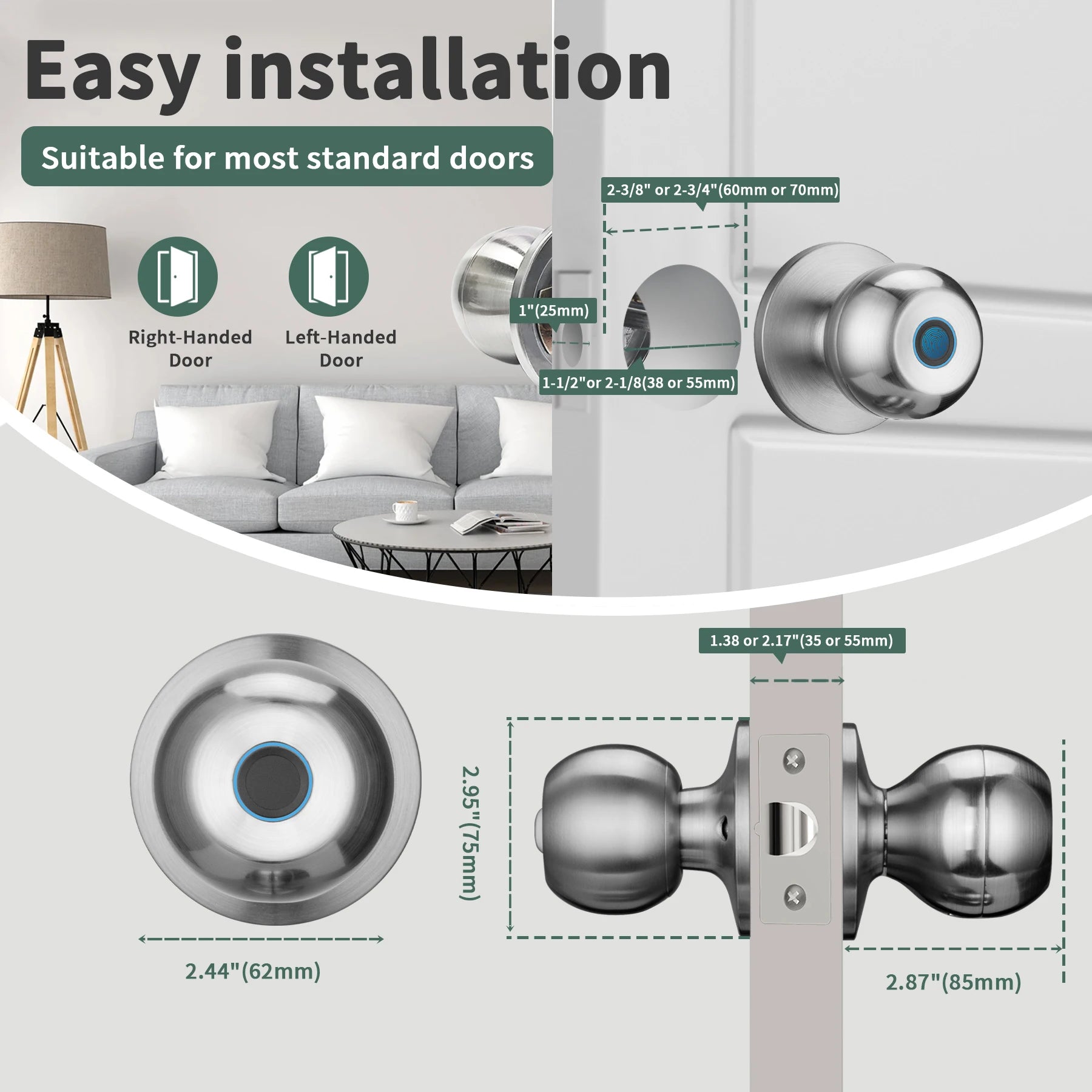 Fingerprint Smart Door Lock with App Control