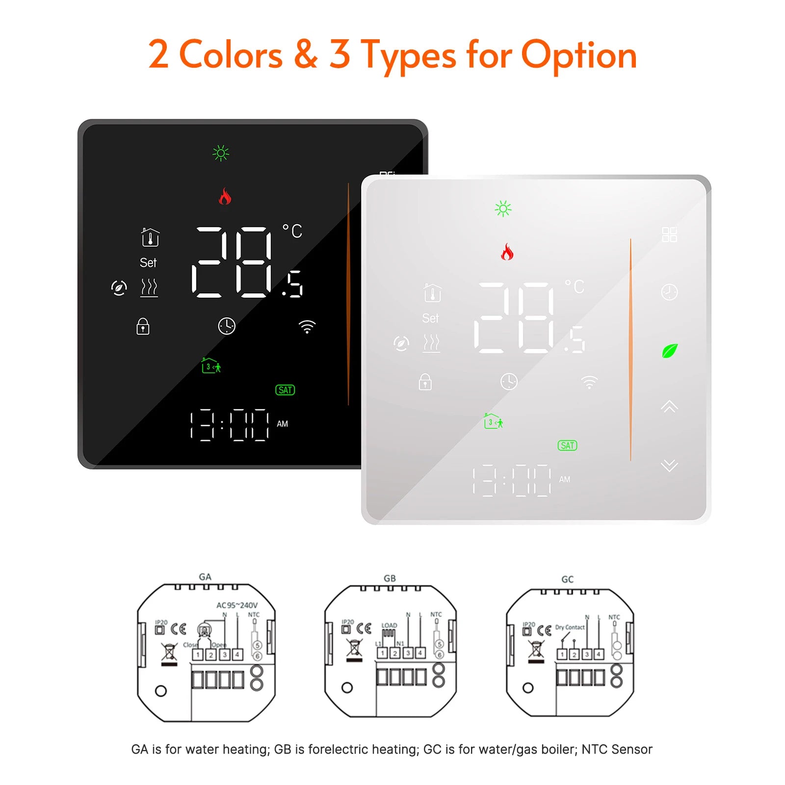 WiFi Smart Thermostat with Voice & App Control