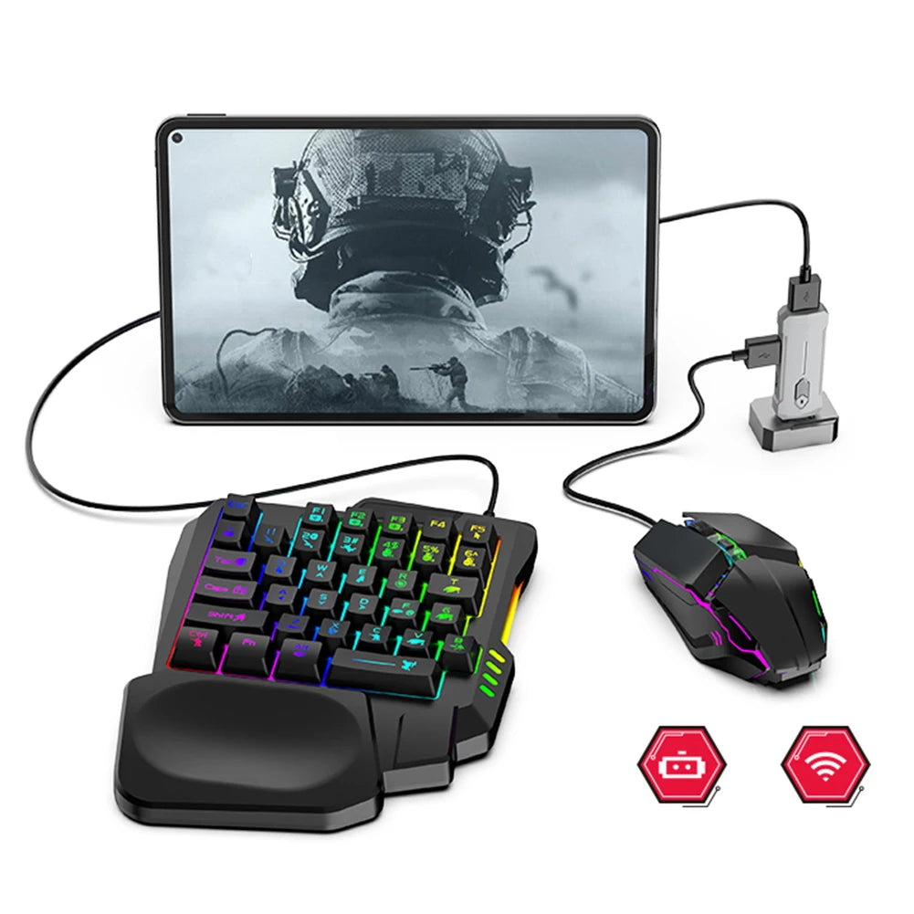 5-in-1 Mobile Game Converter Keyboard Mouse Adapter - BT 5.3 for PUBG