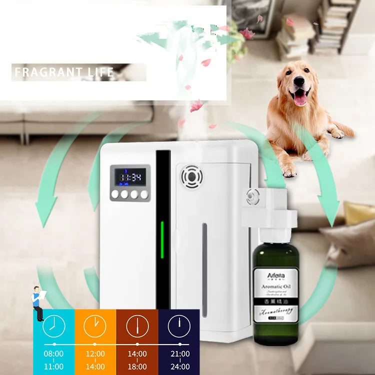 Waterless Bluetooth Scent Diffuser – Wall-Mounted Smart Fragrance Machine