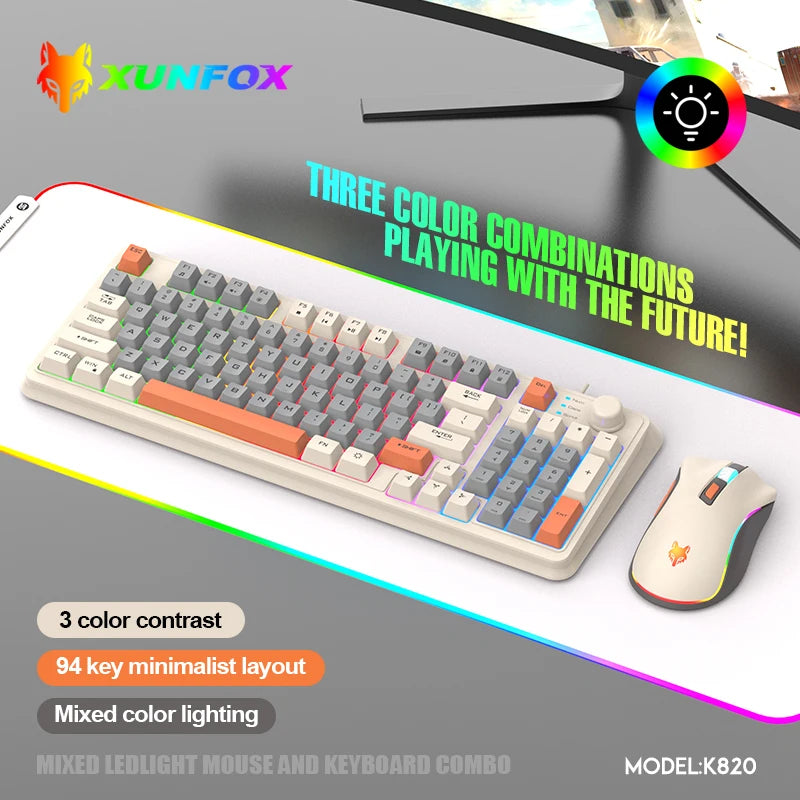 60% Wired RGB Gaming Keyboard – Compact 61-Key, Waterproof Mini Keyboard for PC/Mac