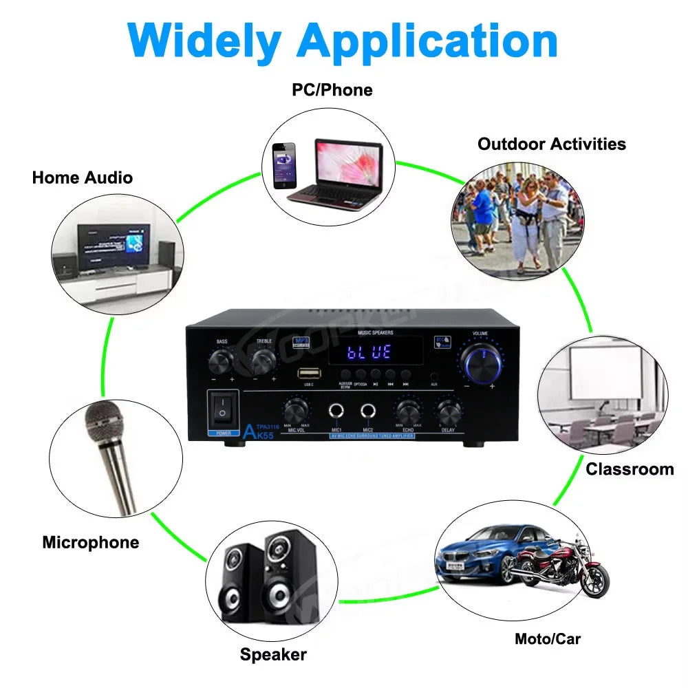 Woopker AK Series Bluetooth Amplifier