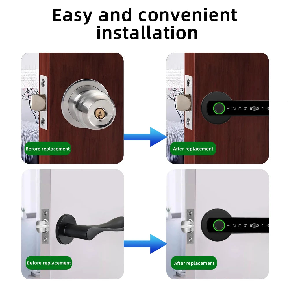 RAYKUBE M5 Tuya BLE Smart Fingerprint Door Lock