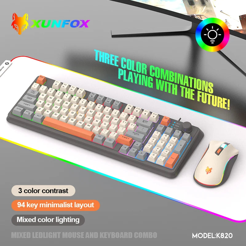 60% Wired RGB Gaming Keyboard – Compact 61-Key, Waterproof Mini Keyboard for PC/Mac