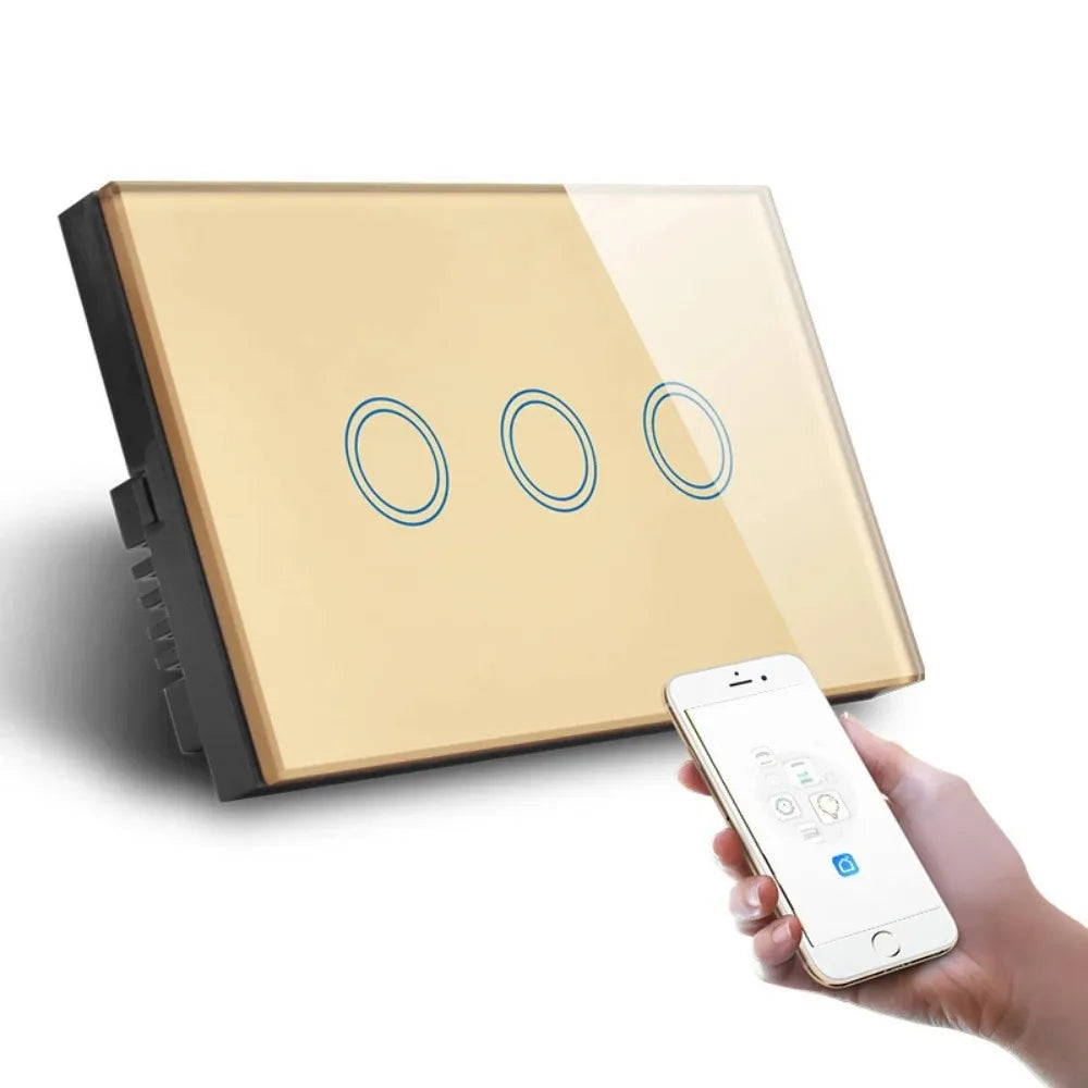 Melery WiFi Smart Wall Switch - Glass Touch Panel