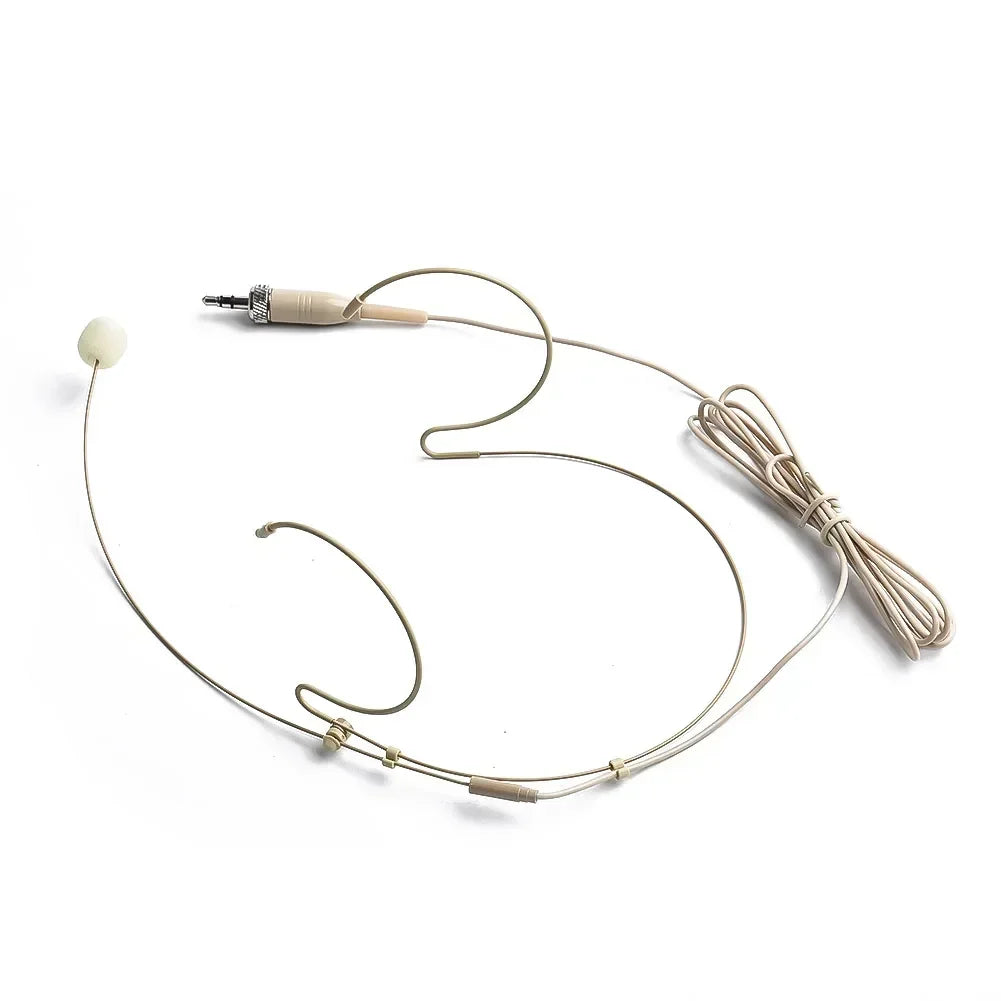 Adjustable Double Earhook Wireless Mic Headset for Shure